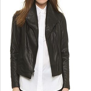 Vince leather Scuba jacket